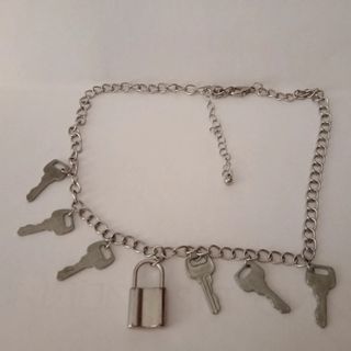 Collana Chiavi & Lucchetto Argento