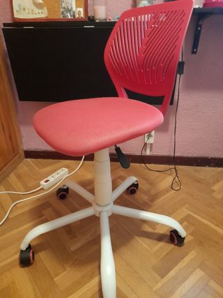 Silla escritorio giratoria rosa