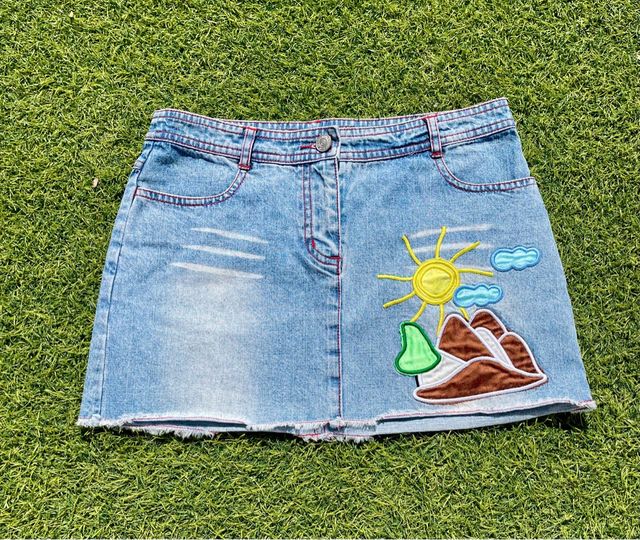 Falda  vaquera con bordados