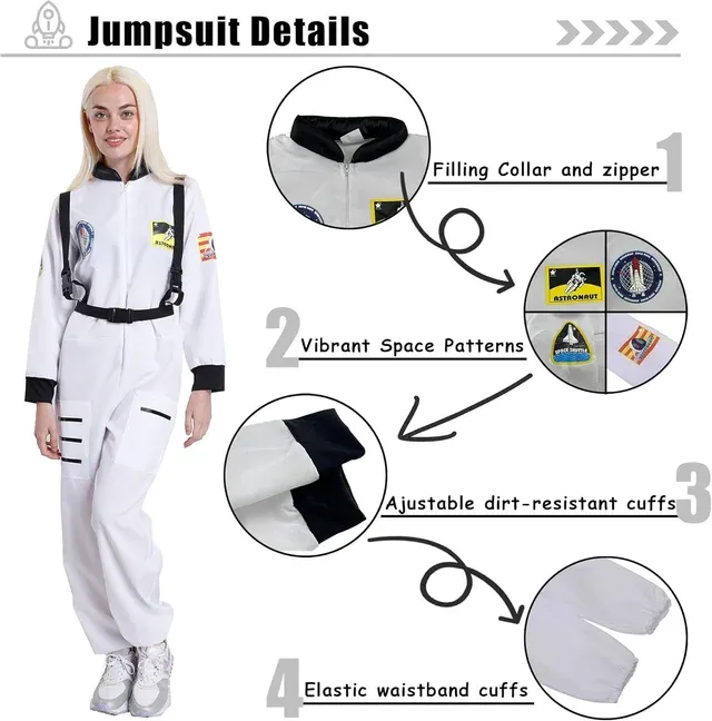 Disfraz Astronauta Espacial Mujer Adulto Talla S