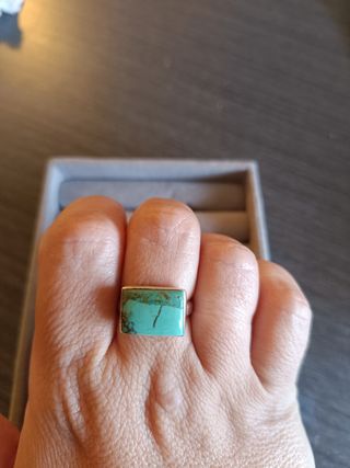 Anillo turquesa plata 925
