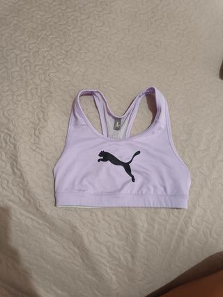 Top deportivo Puma morado