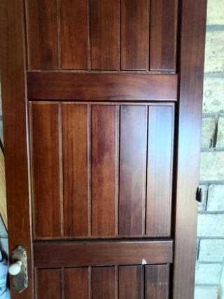 Cabecero madera restaurar -Puerta armario