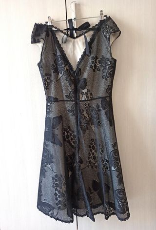 Vestito romantico goth nero