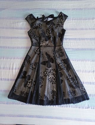 Vestito romantico goth nero