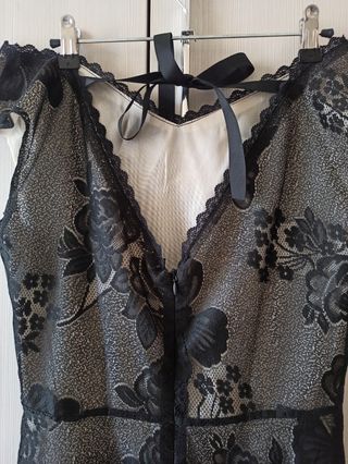 Vestito romantico goth nero