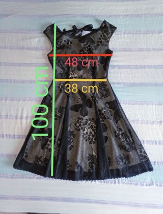 Vestito romantico goth nero