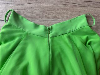 Falda midi tul verde lima - Rosa Biondillo