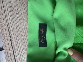 Falda midi tul verde lima - Rosa Biondillo