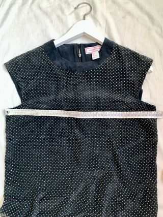 Top Versace x H&M nero seta 