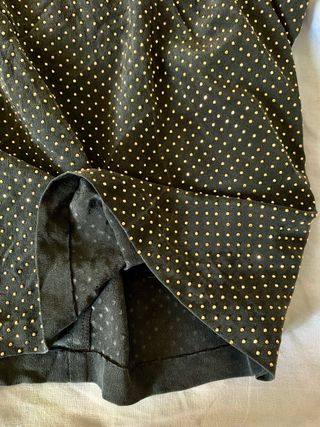 Top Versace x H&M nero seta 