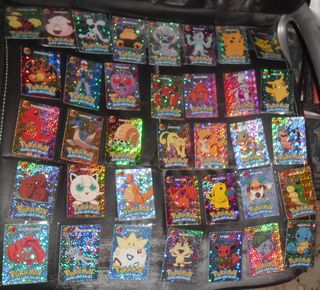 Deck set 36 Laser Cards Pokemon vintage prism card