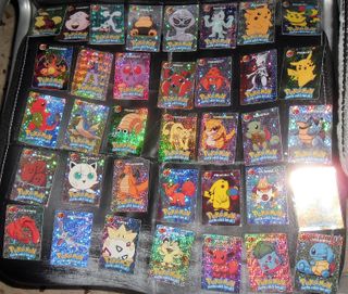 Deck set 36 Laser Cards Pokemon vintage prism card