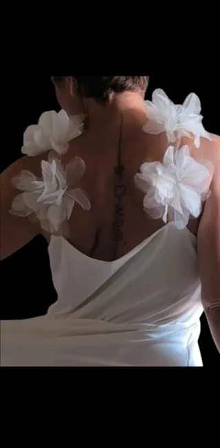 Vestido novia blanco - elástico
