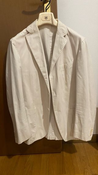 Giacca Boglioli in Cotone Beige