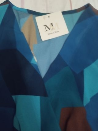 Vestido largo estampado