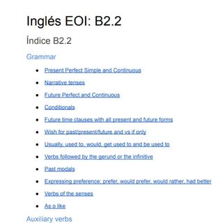 Apuntes B1-C1 inglés (precio en descripción)