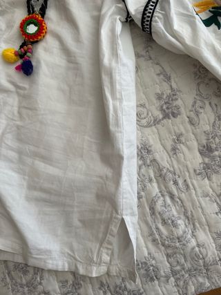 Blusa blanca bordada - Talla única