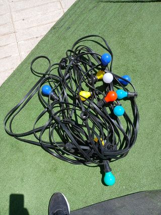 Luces LED de colores -15 bombillas 