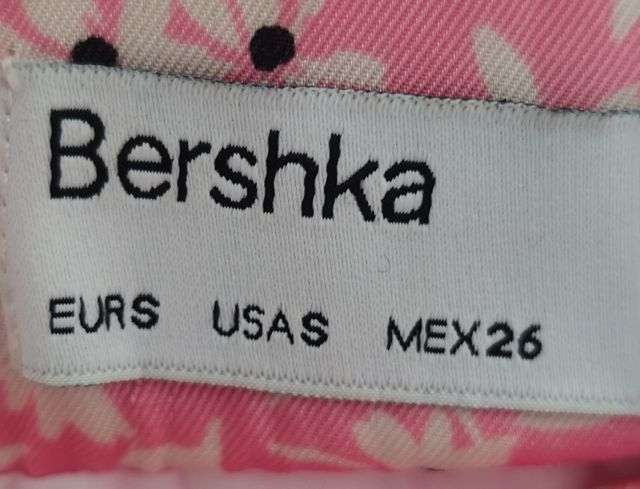 Mini Falda Bershka Rosa XS