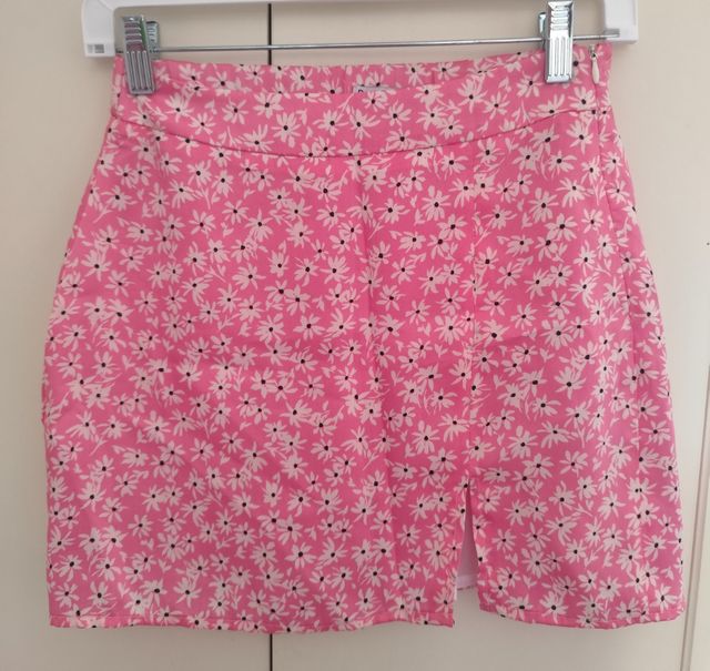 Mini Falda Bershka Rosa XS
