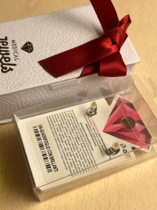 Orecchini quadrifoglio Medical Jewels argento