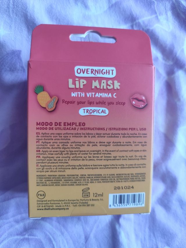 Maschera labbra notte The Fruit Company