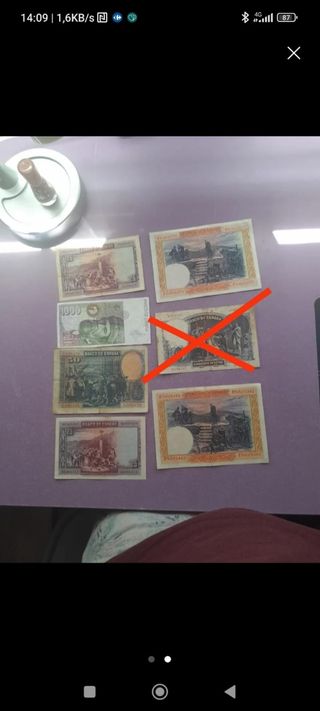 Billetes antiguos España