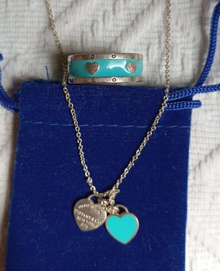 Collar y anillo Tiffany & Co. turquesa