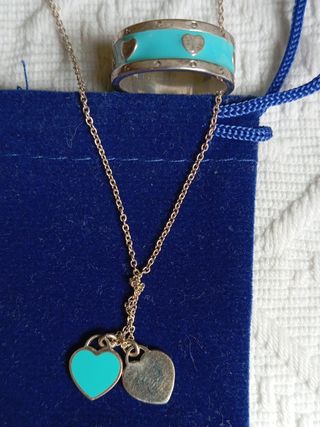 Collar y anillo Tiffany & Co. turquesa