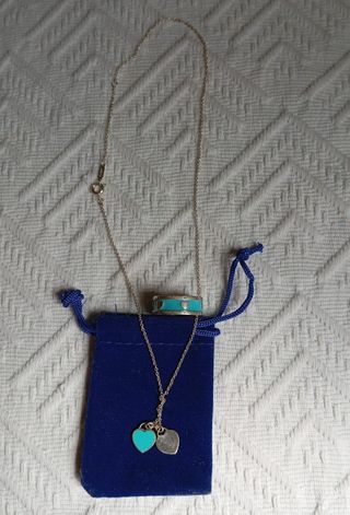 Collar y anillo Tiffany & Co. turquesa