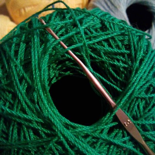 Gomitoli cotone: celeste, giallo, verde