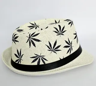 Sombrero Paja Trilby Blanco talla M/L