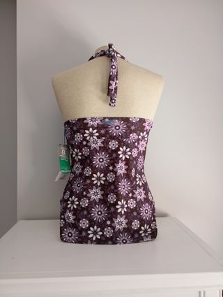 Bañador halter floral. Talla 46/105 copa B