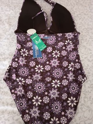 Bañador halter floral. Talla 46/105 copa B