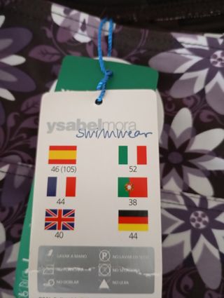 Bañador halter floral. Talla 46/105 copa B