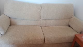 Sofá 2 plazas beige