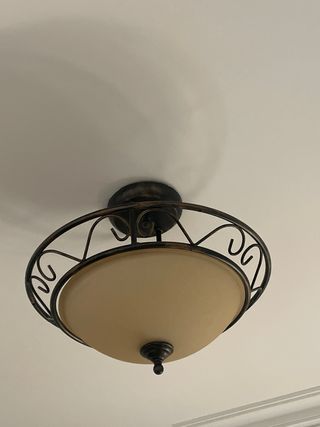 Lampara 3 luces vintage