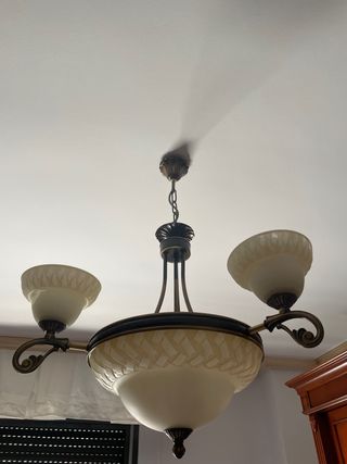Lampara 3 luces vintage