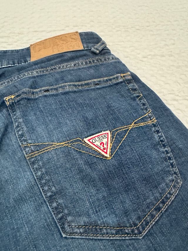 Shorts vaqueros Guess azul hombre