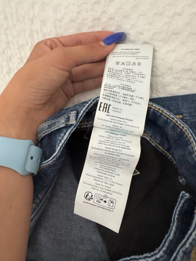 Shorts vaqueros Guess azul hombre