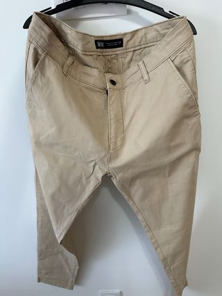 Pantalón chino Zara beige