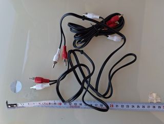 2 Cables RCA Vídeo - Audio