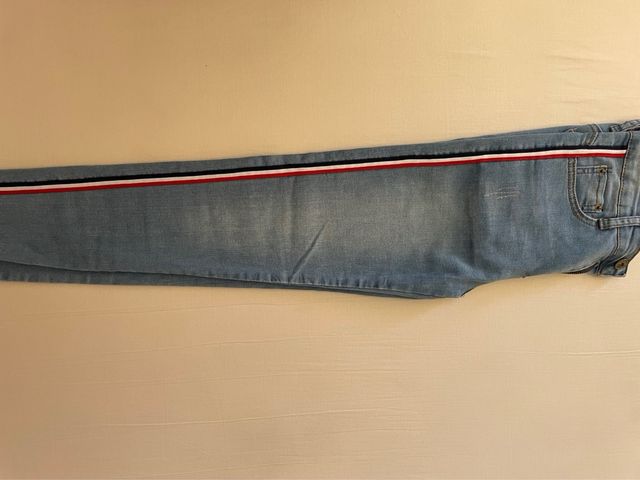 Jeans ajustados mujer c/rayas XS
