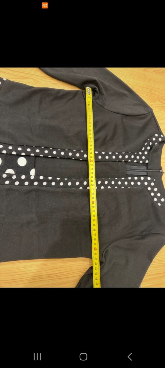 Vestito elegante a pois bianco e nero