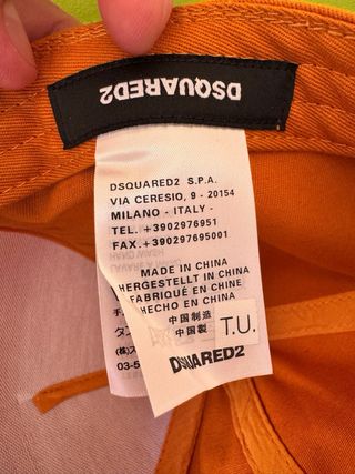 Baseball cap DSQUARED2 - Naranja