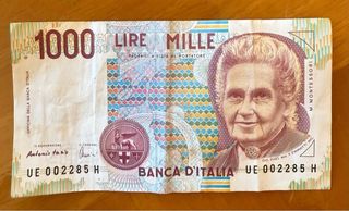 1000 Lire M. Montessori