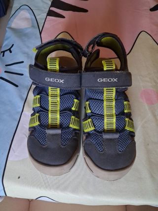 Sandali Geox bimbo blu/verdi tg 37