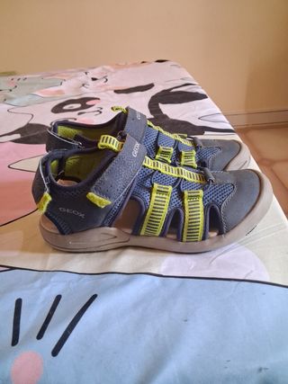 Sandali Geox bimbo blu/verdi tg 37