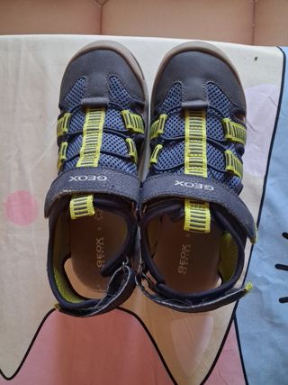 Sandali Geox bimbo blu/verdi tg 37